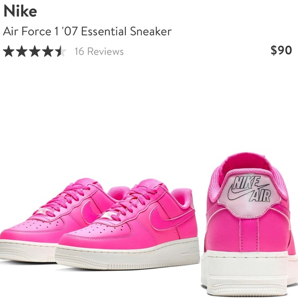 nike air force 1 bright pink